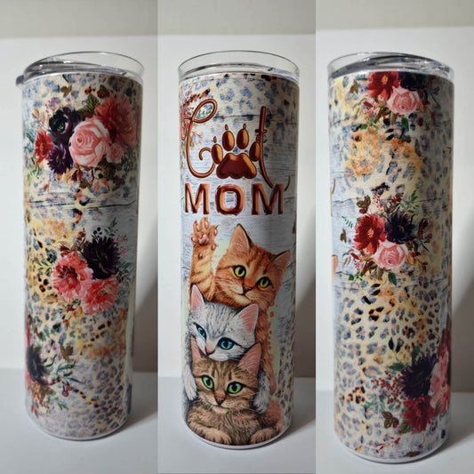 Cat Mom 20 oz Tumbler