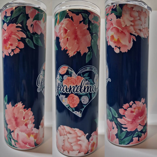 Floral Grandma 20 oz Tumbler