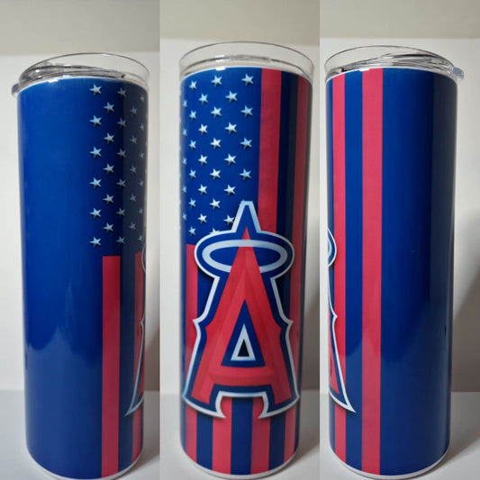 LA A Baseball 20 oz Tumbler