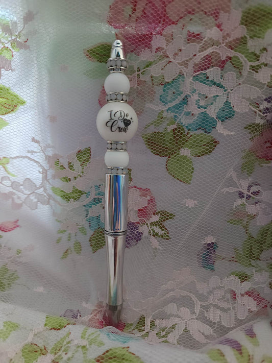 I Do Crew Beaded Pen
