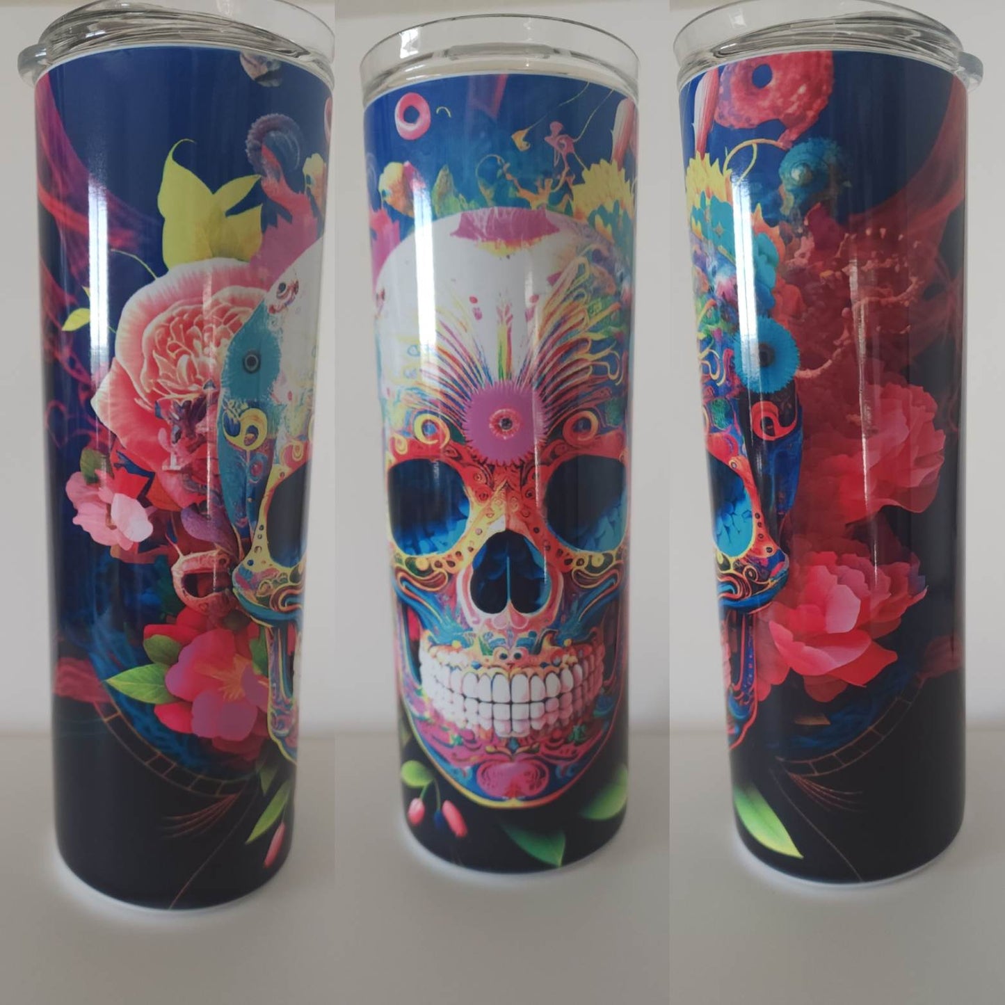 Colorful Skull 20 oz