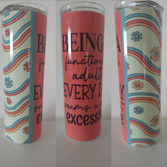 Retro Being an Adult 20 oz